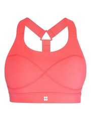 Sweaty Betty Coral Pink Medium Power Support Sports Bra - Image 6 of 6