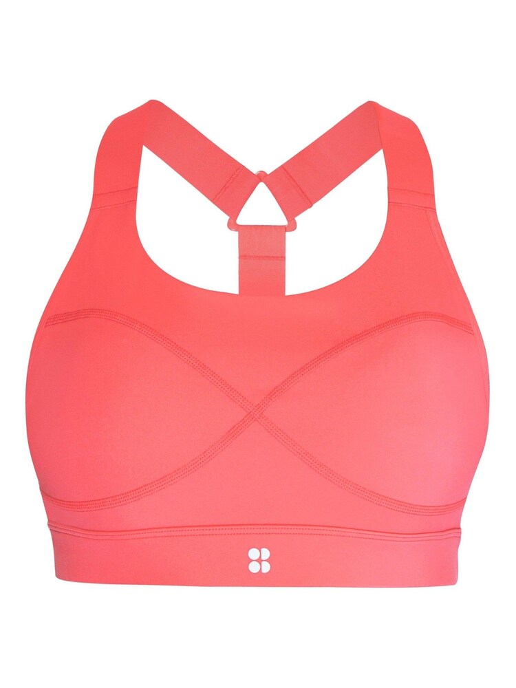Sweaty Betty Coral Pink Medium Power Support Sports Bra - Image 6 of 6