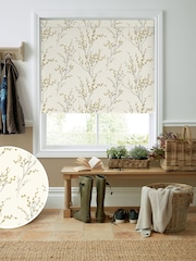 Laura Ashley Ochre Yellow Pussy Willow Made to Measure Roller Blind - Image 1 of 6