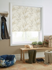 Laura Ashley Ochre Yellow Pussy Willow Made to Measure Roller Blind - Image 2 of 6