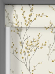 Laura Ashley Ochre Yellow Pussy Willow Made to Measure Roller Blind - Image 3 of 6