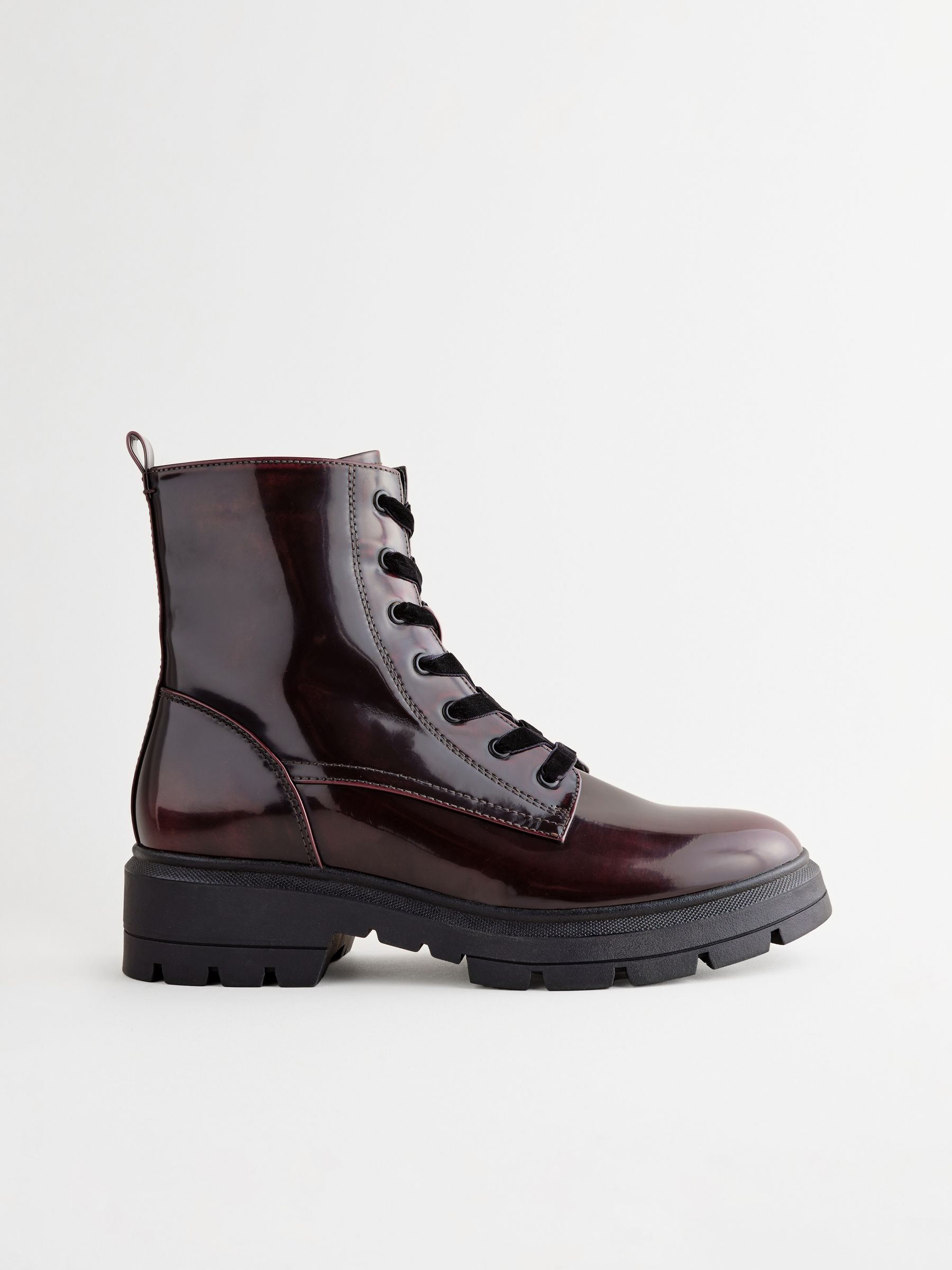Red ankle boots wide fit on sale
