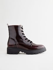 Burgundy Red Standard/Wide Fit Forever Comfort® Lace-Up Boots - Image 4 of 9