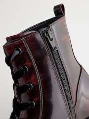 Burgundy Red Standard/Wide Fit Forever Comfort® Lace-Up Boots - Image 9 of 9