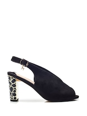 Moda In Pelle Melonia Peep Toe Jewelled Heel Sandals - Image 1 of 4