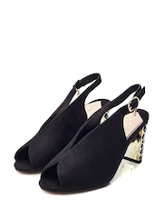 Moda In Pelle Melonia Peep Toe Jewelled Heel Sandals - Image 2 of 4