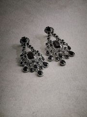 Black Tabitha Simmons Elizabeth Chandelier Earrings - Image 4 of 4