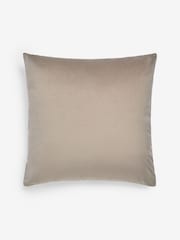 Natural Cut Velvet Retro Etch 59 x 59cm Cushion - Image 4 of 5