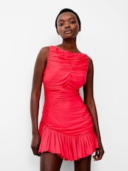 French Connection Pink Althea Pleated Dress - Image 3 of 4