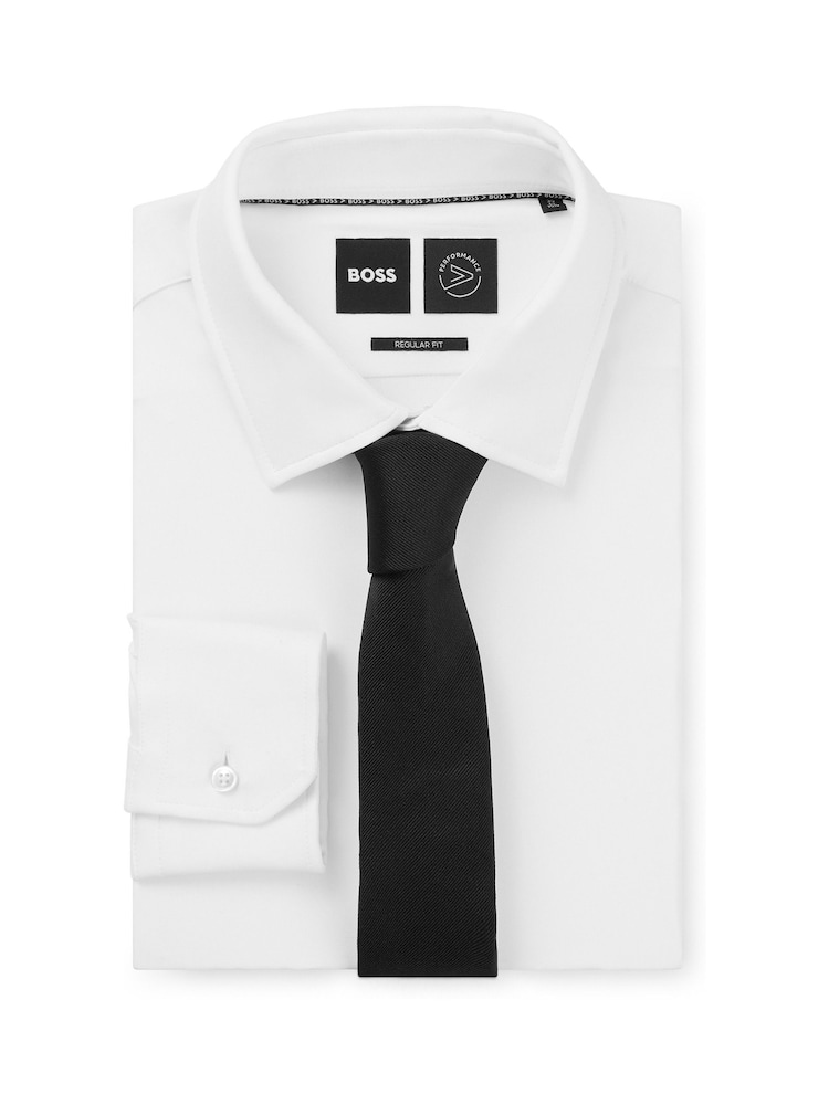 BOSS Black Made in Italy Silk Jacquard Tie - Image 2 of 7
