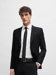BOSS Black Made in Italy Silk Jacquard Tie - Image 3 of 7