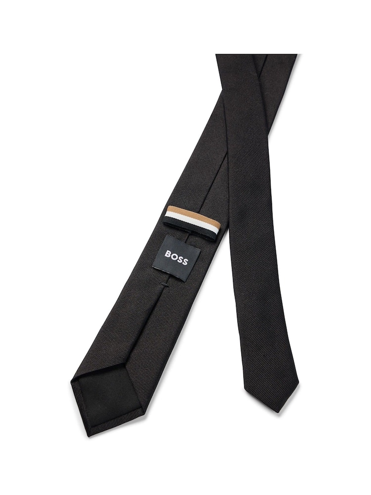 BOSS Black Made in Italy Silk Jacquard Tie - Image 7 of 7