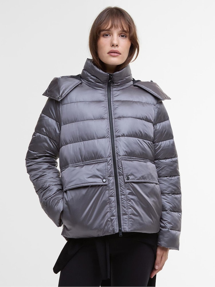 Barbour® International Della Hooded Quilted Puffer Jacket - Image 1 of 6 Barbour® International Della Hooded Quilted Puffer Jacket - Image 1 of 6