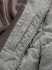 Grey Signature Wool Blend Shower Resistant Nova Fides Puffer Coat - Image 10 of 12
