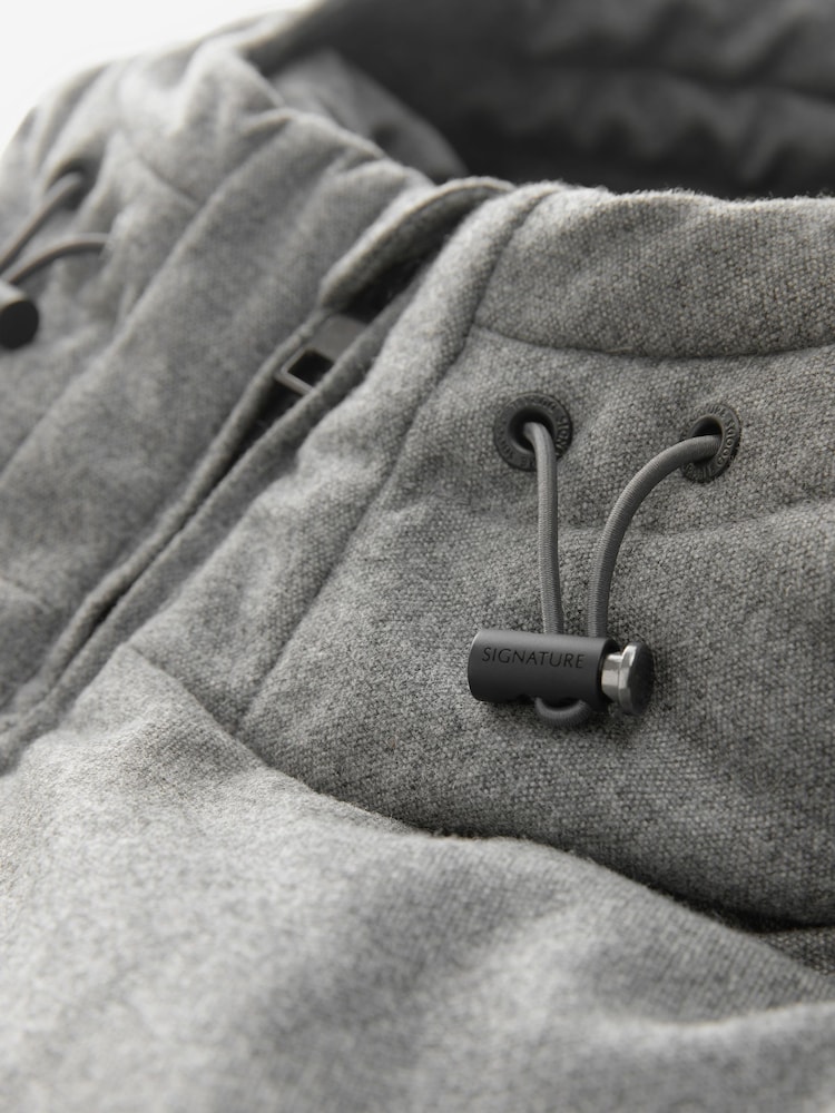Gris - Signature Wool Blend Résistant à la douche Nova Fides Puffer Coat - Image 11 of 12