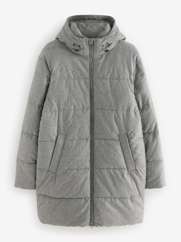 Gris - Signature Wool Blend Résistant à la douche Nova Fides Puffer Coat - Image 7 of 12