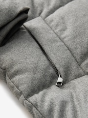 Grey Signature Wool Blend Shower Resistant Nova Fides Puffer Coat - Image 9 of 12