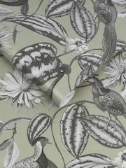 Graham & Brown Green Amhersts Garden Wallpaper Sample - Image 3 of 3