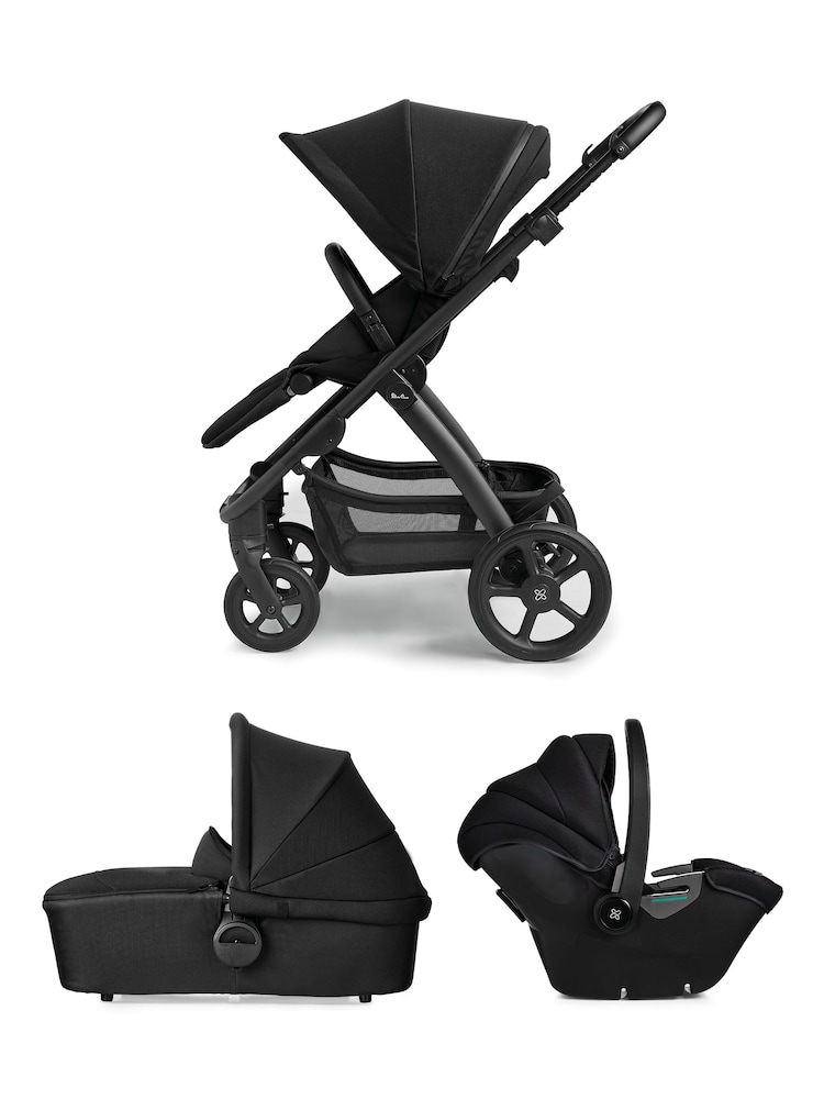 Silver Cross Black Tide 3-in-1 Travel System Bundle - Image 1 of 6