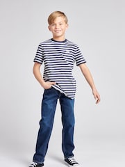 Lee Blue Dark Boys Relaxed Fit West Jeans - Image 3 of 8