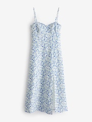 French Connection White Crepe Camille Echo Strappy Dress - Image 4 of 4