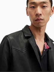 AllSaints Black Hunter Blazer - Image 6 of 8