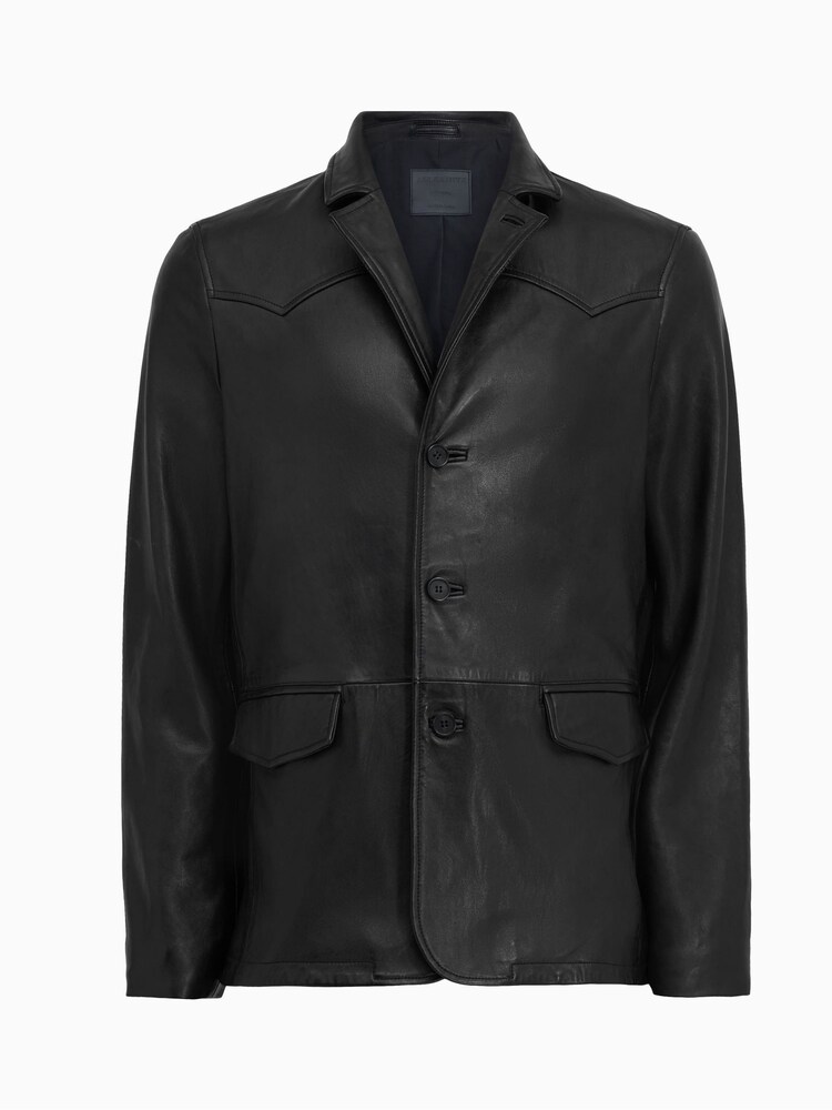 AllSaints Black Hunter Blazer - Image 8 of 8