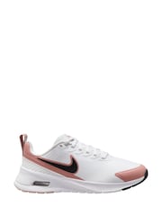 Nike White/Coral Air Max Nuaxis Trainers - Image 1 of 4