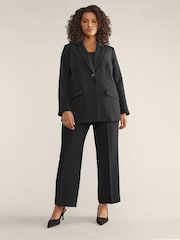 Evans Aqua/White/Pink Curve Edge To Edge Blazer - Image 3 of 5