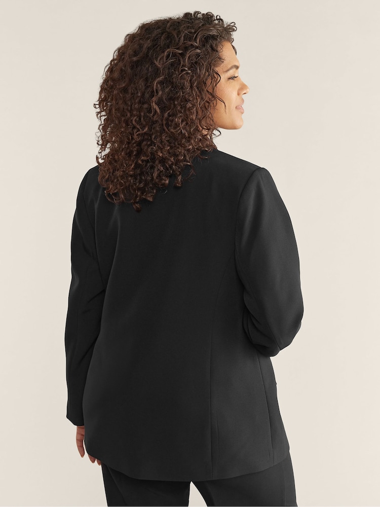 Evans Aqua/White/Pink Curve Edge To Edge Blazer - Bild 5 von 5 Evans Aqua/White/Pink Curve Edge To Edge Blazer - Bild 5 von 5