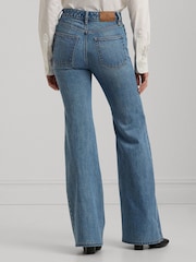 Lauren Ralph Lauren Blue High Rise Flare Jeans - Image 2 of 9