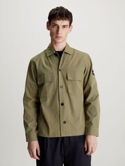 Calvin Klein Green Cargo Nylon Overshirt - Image 1 of 4