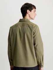 Calvin Klein Green Cargo Nylon Overshirt - Image 2 of 4