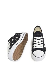 Radley London Canvas Lo Canvas Spot Black Trainers - Image 3 of 3
