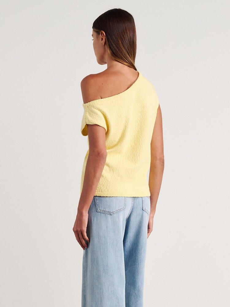 JAG Yellow Arden Off Shoulder Knitted Top - Image 2 of 6 JAG Yellow Arden Off Shoulder Knitted Top - Image 2 of 6