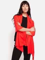 Jigsaw Red Wool Silk Pashmina Scarf - Image 1 of 4