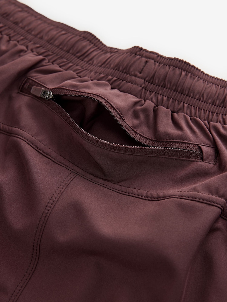 Burgundy Red 7 Inch Active Gym Sports Shorts - Image 9 of 11