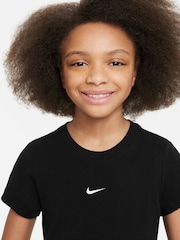 Nike Black Cropped T-Shirt - Image 3 of 3