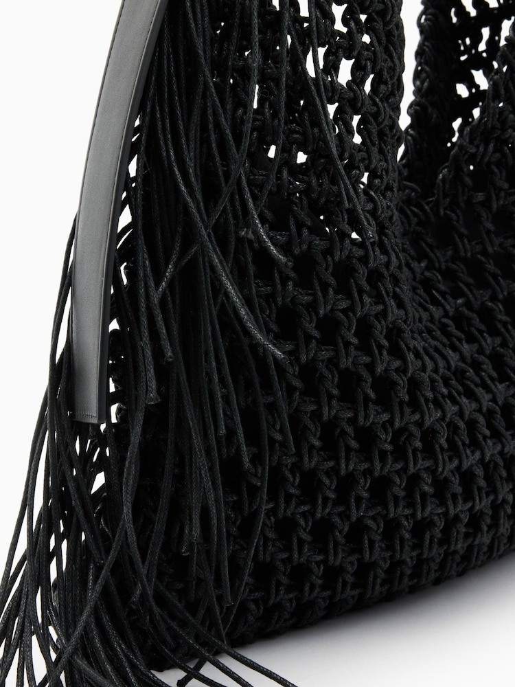 AllSaints Black Sabine Shoulder Bag - Image 7 of 7