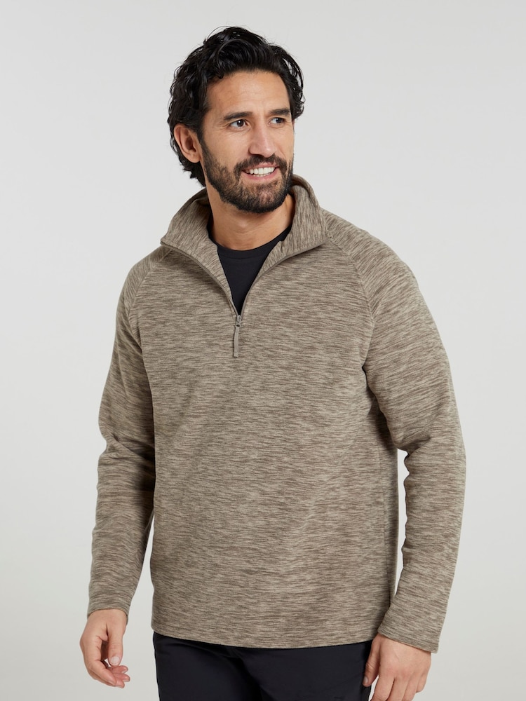 Mountain Warehouse Brown Mens Snowdon Micro Fleece - Image 2 of 5