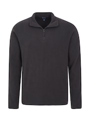 Mountain Warehouse Black Mens Camber II Half Zip Quick Drying Fleece - Image 4 of 5