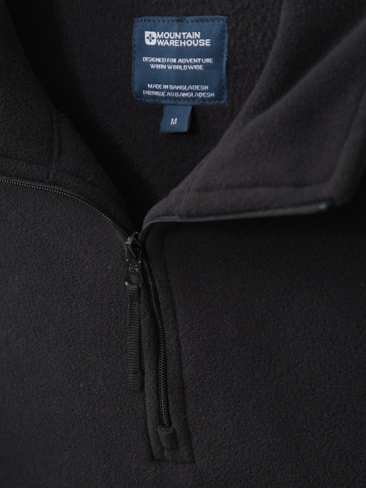 Mountain Warehouse Black Mens Camber II Half Zip Quick Drying Fleece - Image 5 of 5