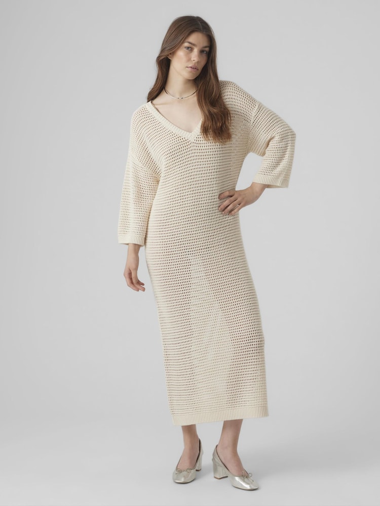 Vero Moda Langärmeliges Häkel-Strandkleid - Bild 1 von 4