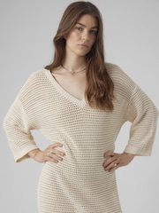 Vero Moda Langärmeliges Häkel-Strandkleid - Bild 3 von 4