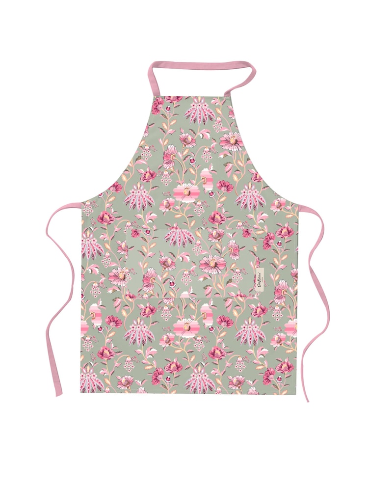 Cath Kidston Sage Friendship Gardens Easy Adjust 100% Cotton Apron - Image 1 of 2