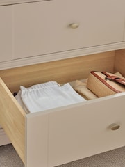 Stone Hampton Painted Oak Triple, 4 Drawers Wardrobe - Image 4 of 9