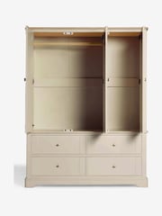 Stone Hampton Painted Oak Triple, 4 Drawers Wardrobe - Image 6 of 9