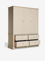 Stone Hampton Painted Oak Triple, 4 Drawers Wardrobe - Image 8 of 9