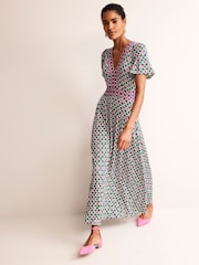 Boden Multi Flutter Jersey Maxi Dress - Image 1 of 5