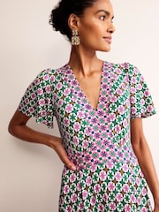 Boden Multi Flutter Jersey Maxi Dress - Image 2 of 5